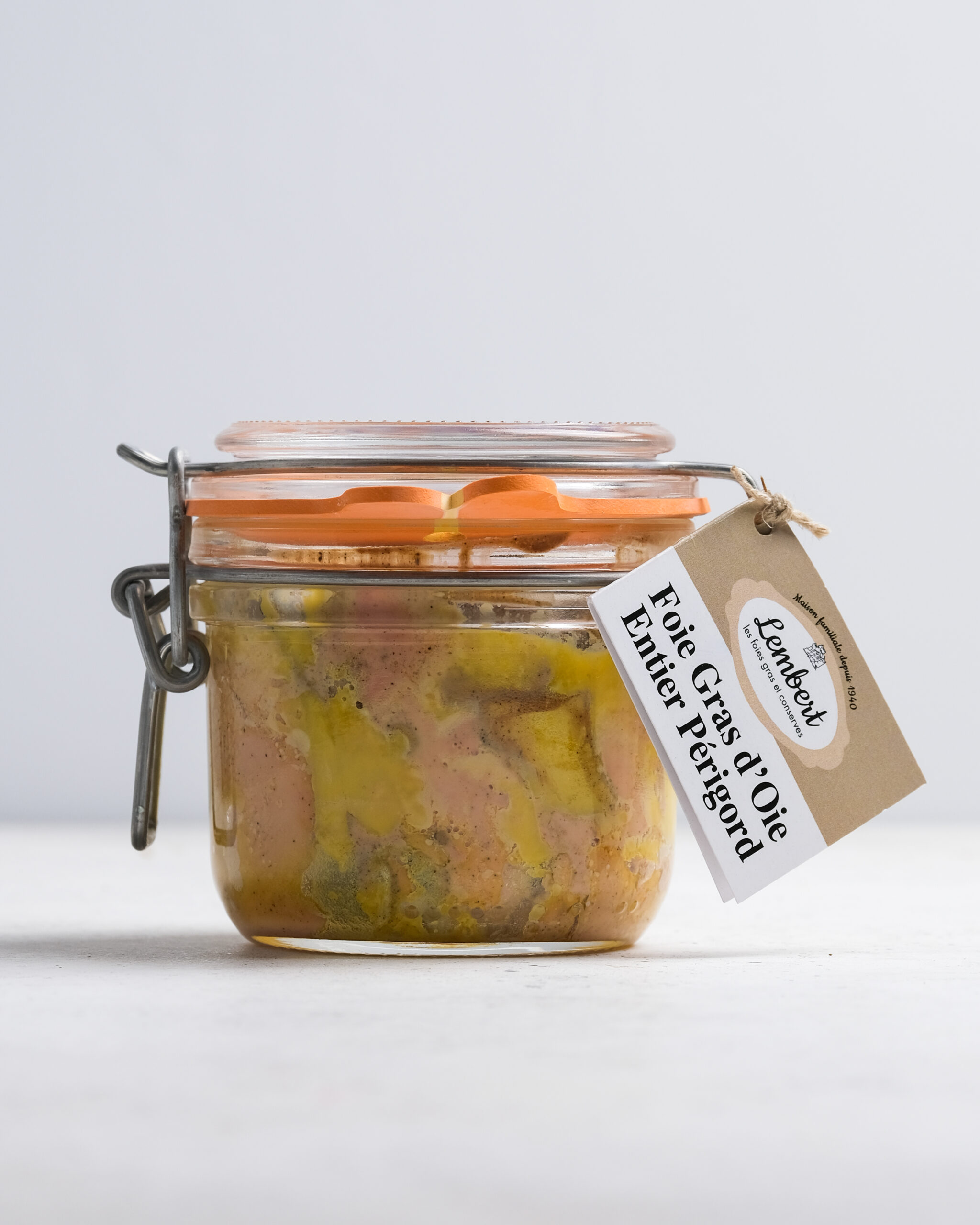 Foie gras d'oie entier truffé bocal; Maison Lembert Foies Gras