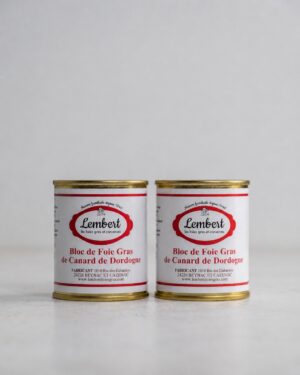Lot de 2 blocs de foie gras de canard de Dordogne 125 g