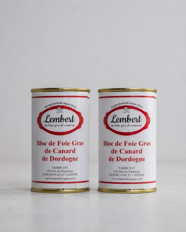 Duo Bloc de foie gras de canard de Dordogne 180g