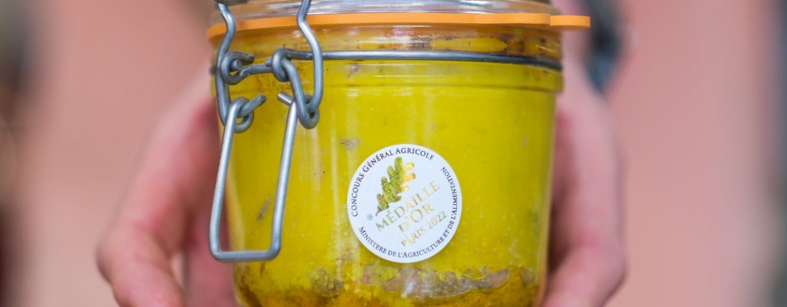Foie gras de canard entier stérilisé Maison Lembert en bocal – Médaille d’or Concours Général Agricole Paris 2024