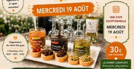 Affiche du dernier Mercredi Gourmand à Beynac le 19 août 2026 chez Maison Lembert.